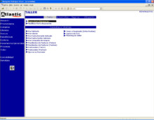 AtlanticGes Talleres - Vista del Menú